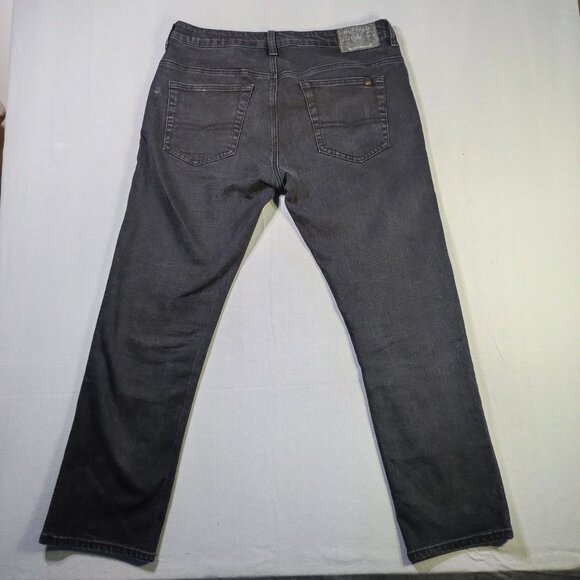Buffalo David Bitton jeans straight six black story men's size W36xL32 black - Picture 3 of 16